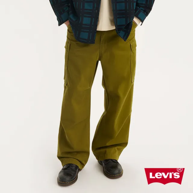 【LEVIS 官方旗艦】Skateboarding™ 男款Loose寬鬆多口袋休閒褲/滑板褲 人氣新品 A9132-0000