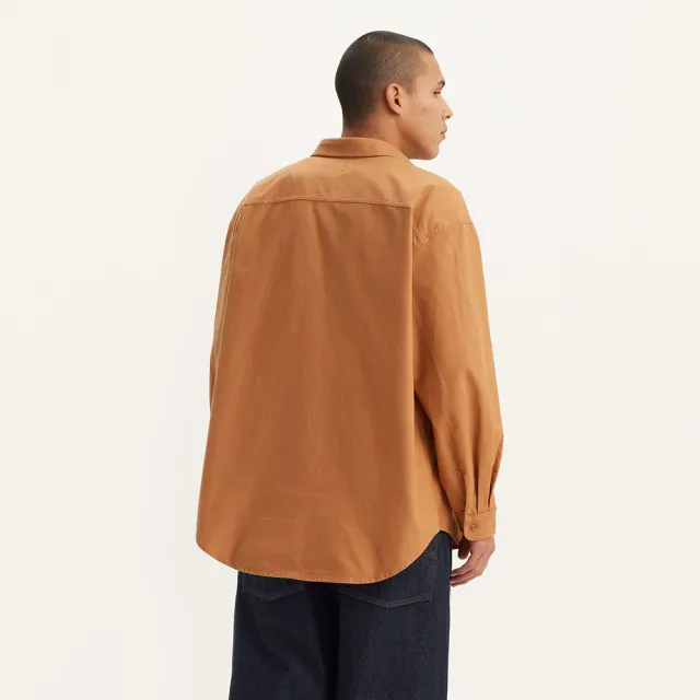 【LEVIS】Skateboarding™ 男款街頭寬鬆版長袖外套式襯衫 上衣 熱賣單品 A0953-0011
