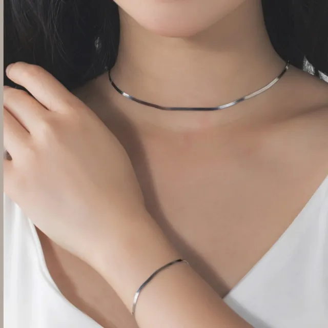 【MoonDy】包包 純銀項鍊 銀項鍊 女生項鍊 蛇骨項鍊 情侶項鍊 歐美項鍊 韓國項鍊 ins項鍊 