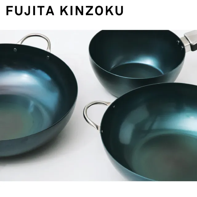 【藤田金屬】GARTEN職人製鐵平底鍋 深煎鍋 26cm 日本製  IH爐可用鍋(不挑爐具 無塗層 平底鍋)