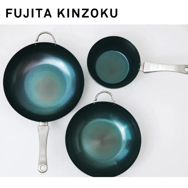 【藤田金屬】GARTEN職人製鐵平底鍋 深煎鍋 24cm 日本製  IH爐可用鍋(不挑爐具 無塗層 平底鍋)