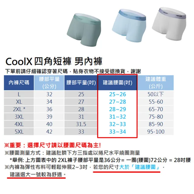 【CoolX】買三送三 冰絲涼感石墨烯抗菌四角短褲 男內褲 共6件(尺碼可選 男性內褲 無痕內褲 平口褲)