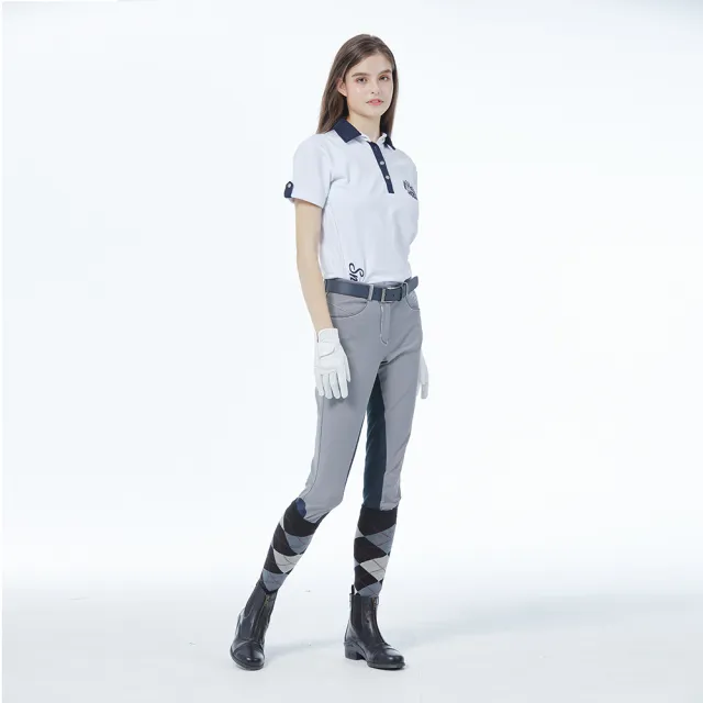 【Snowbee 司諾比】厚磅女款清新氣質女性短袖POLO衫(多色可選 騎馬上衣 高爾夫球衫 球衣 網球 吸濕排汗)