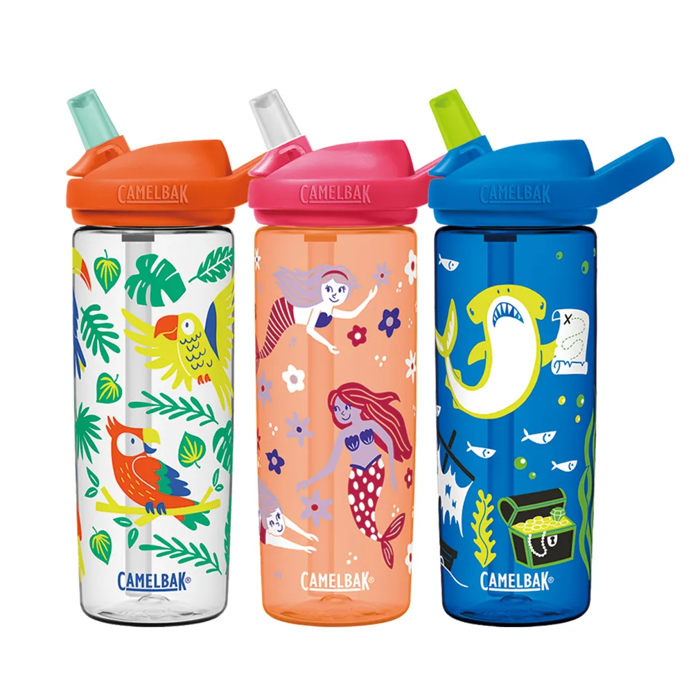 【CAMELBAK】600ml eddy+兒童吸管運動水瓶RENEW(大容量兒童水瓶/升級版/水壺/多喝水)