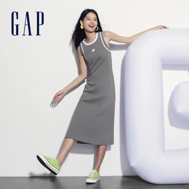 【GAP】女裝 小熊刺繡短袖/Logo無袖洋裝-多款任選(465047&496365&537191&535638)