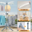 【Ashley House】360°旋轉曬衣神器不銹鋼多功能三桿旋轉曬衣架(晾衣架 曬衣桿 伸縮晾衣架 掛衣架)