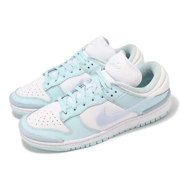 NIKE 耐吉 休閒鞋 Wmns Dunk Low Twist 女鞋 男鞋 白 水藍 低筒 經典 情侶鞋(DZ2794-103)