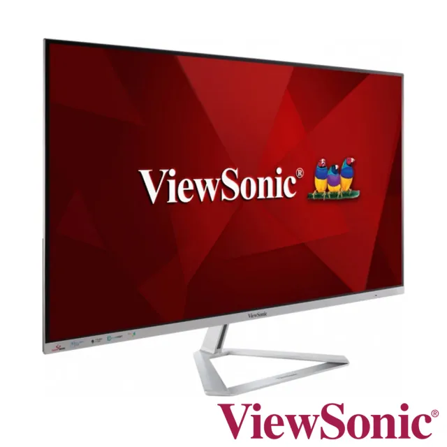 【ViewSonic 優派】記憶棉護腕手托組VX3276-MHD-3 32型 IPS 美型 窄邊框螢幕(HDR10/內建喇叭)