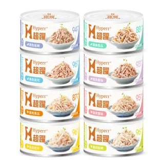 【Hyperr 超躍】貓咪無穀主食罐-90g 任選(貓主食罐/全齡貓/挑嘴貓/無穀/無膠/肉絲罐)