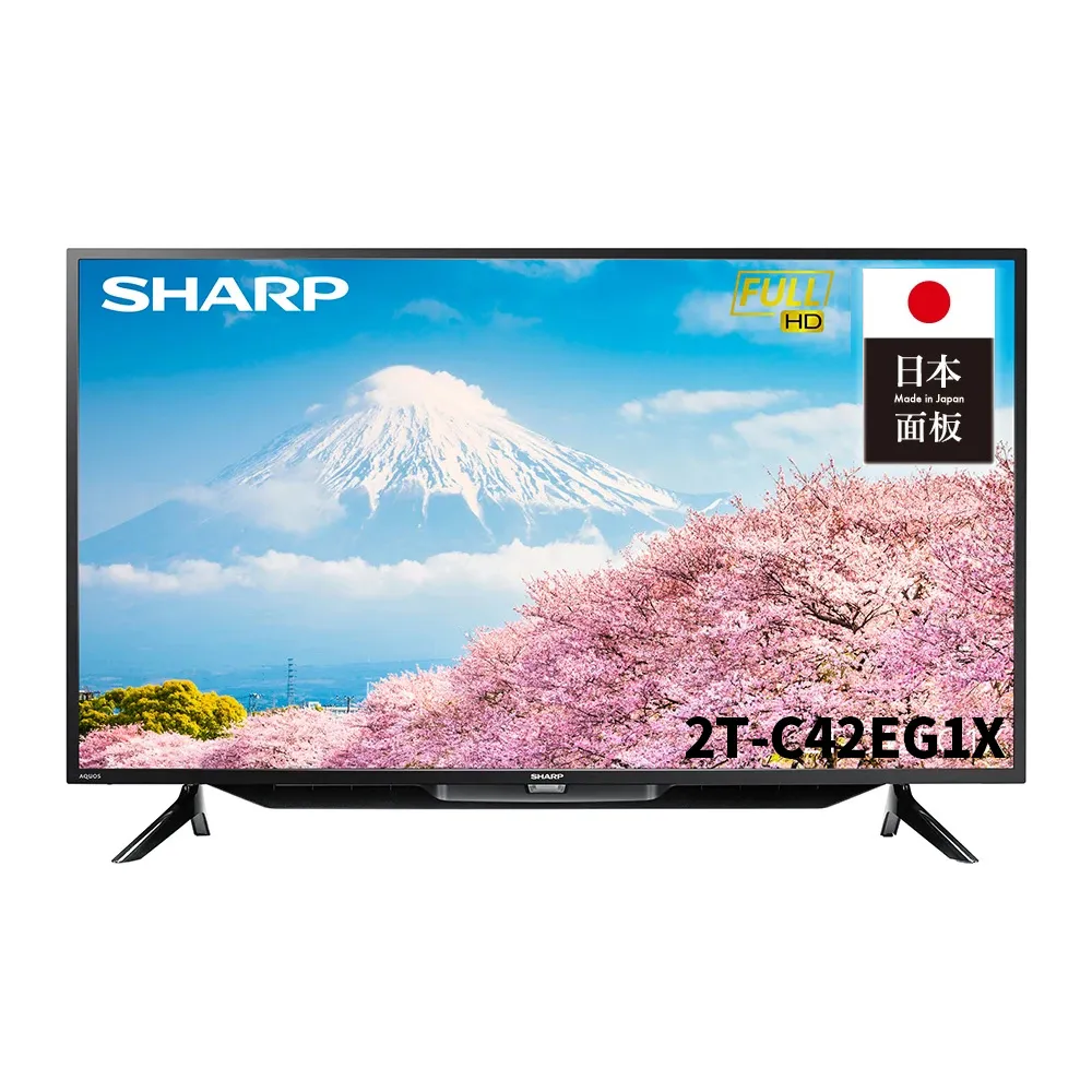 【SHARP 夏普】42吋 FHD Google TV智慧連網顯示器(2T-C42EG1X)