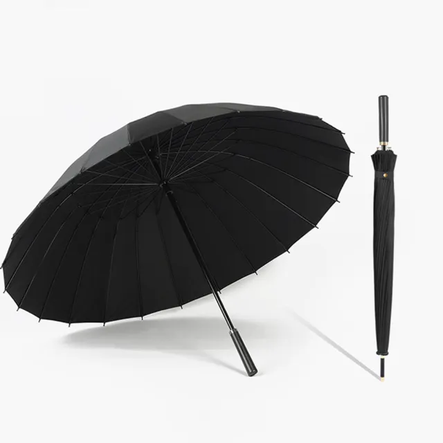 【PUSH! 好聚好傘】24骨3人UPF30+抗紫外線雨傘 遮陽傘(直柄雨傘 I27)