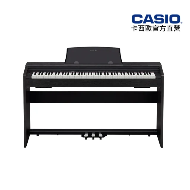 【CASIO 卡西歐】原廠直營數位鋼琴PX-770BK-S100黑色(含琴椅+耳機)