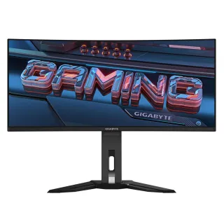 【GIGABYTE 技嘉】MO34WQC2 34型 電競曲面螢幕(WQHD/QD-OLED/240Hz/0.03ms/HDMI2.1/TYPE-C/KVM)