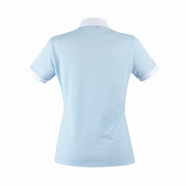 【PING】女款透氣吸濕排汗高爾夫短袖POLO衫-藍(GOLF/高爾夫球衫/RA24111-53)