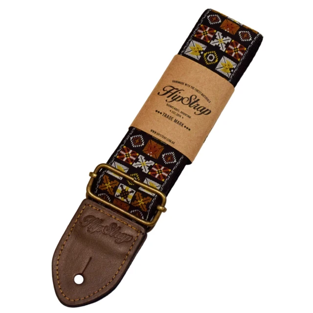 HipStrap 吉他背帶 Vintage Jacquard 系列(復古緹花 Woodstock Brown 原廠公司貨 品質有保障)