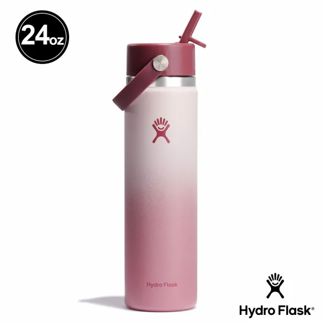 【Hydro Flask】Ombre 24oz/709ml 寬口 吸管 真空 保溫瓶 漸層色(保溫 保冰 保冷 大容量 手搖杯)