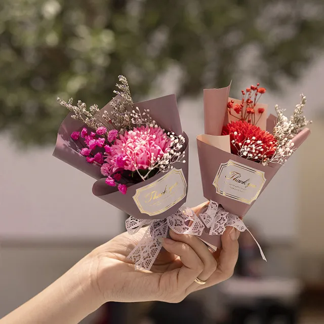 【zozo】2入組 滿天星香皂花小花束(人造花/乾燥花/玫瑰花/康乃馨/送禮/拍攝道具)