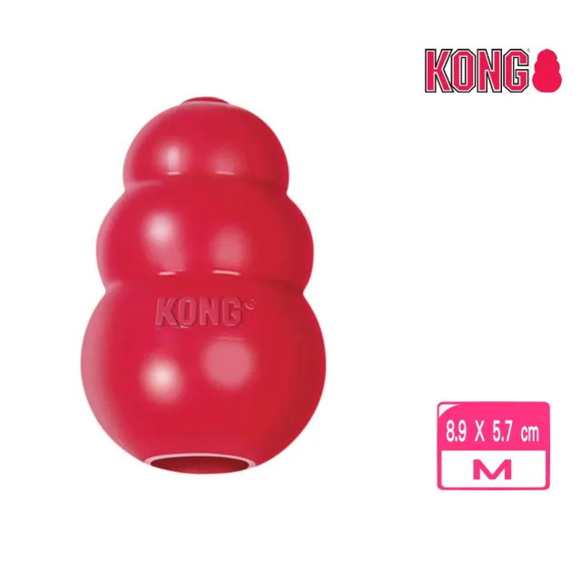 【KONG】Classic / 紅色經典抗憂鬱玩具 M(T2)(寵物玩具)