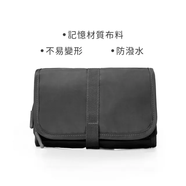 【Travelon】美國 Pi扣式3C線材收納包 質感黑 / 充電器 線材收納 行動電源 首飾收納袋 年末送禮