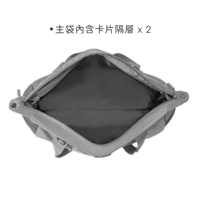 【Travelon】美國 Pi摺疊收納托特包 石墨灰 / 防潑水肩背側背包 背帶包 折疊拉桿包 年末送禮
