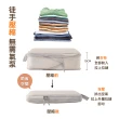 【太力】6件套旅行季雙鏈壓縮收納袋(出國收納包*4+洗漱包*1+鞋袋*1   旅遊出差 行李箱分類)
