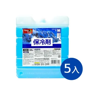 【IRIS】日本製保冰磚五入組500g CKB-500(五入組/露營/保冰/保冷/保冰劑/冰塊磚/烤肉/釣魚)