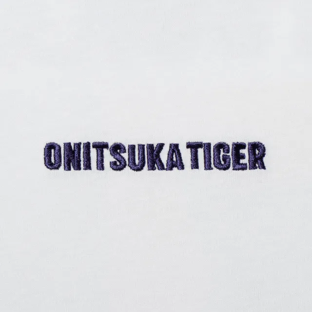 【Onitsuka Tiger】Onitsuka Tiger鬼塚虎-普普風虎頭背印花白色上衣(2183B379-100)