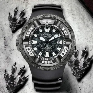 【CITIZEN 星辰】哥斯拉 限量聯名錶 PROMASTER 光動能 300米潛水手錶 禮物 推薦(BJ8056-01E)