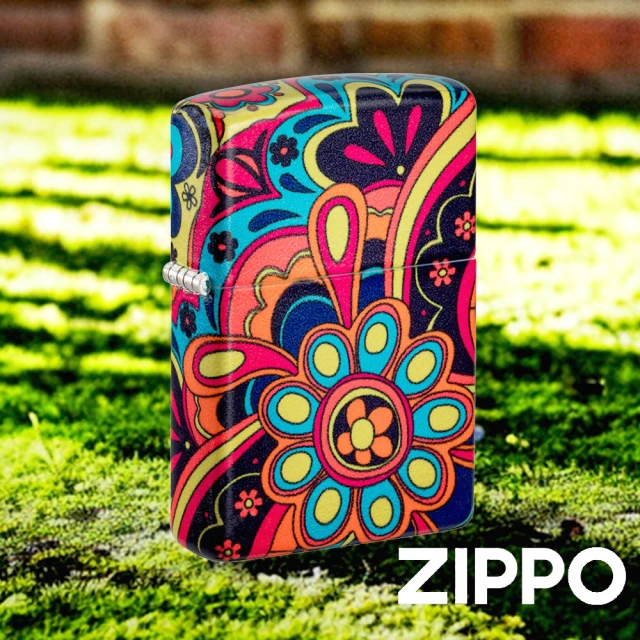 Zippo 花卉能量設計防風打火機(美國防風打火機)