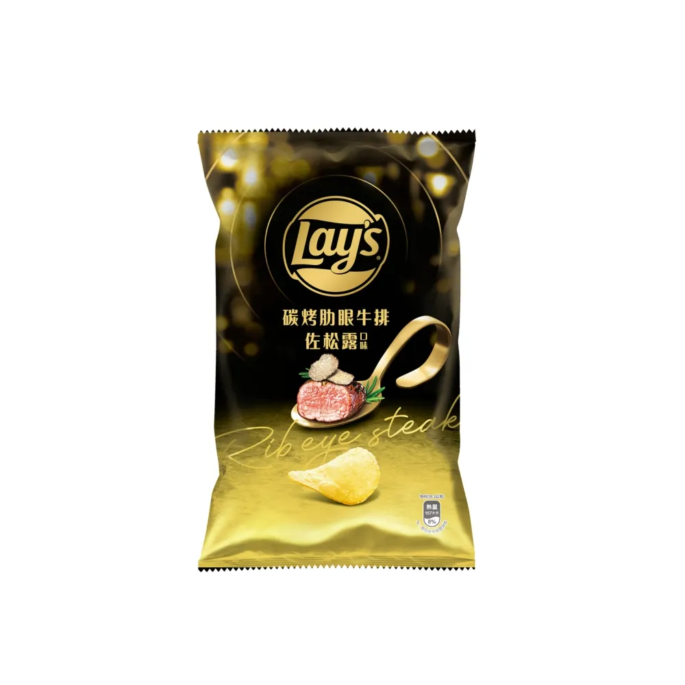 【Lay’s 樂事】樂事碳烤肋眼牛排佐松露洋芋片85G/包