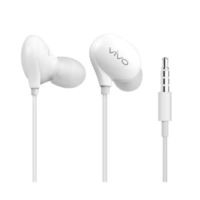 【vivo】原廠 XE710 HiFi入耳式 3.5mm線控耳機 - 白色(盒裝)