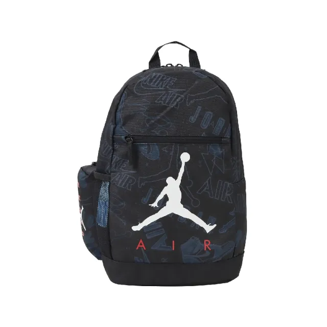 【NIKE 耐吉】後背包 Jordan Backpack 黑 藍 喬丹 附筆袋 雙肩包 背包(JD2433038PS-001)