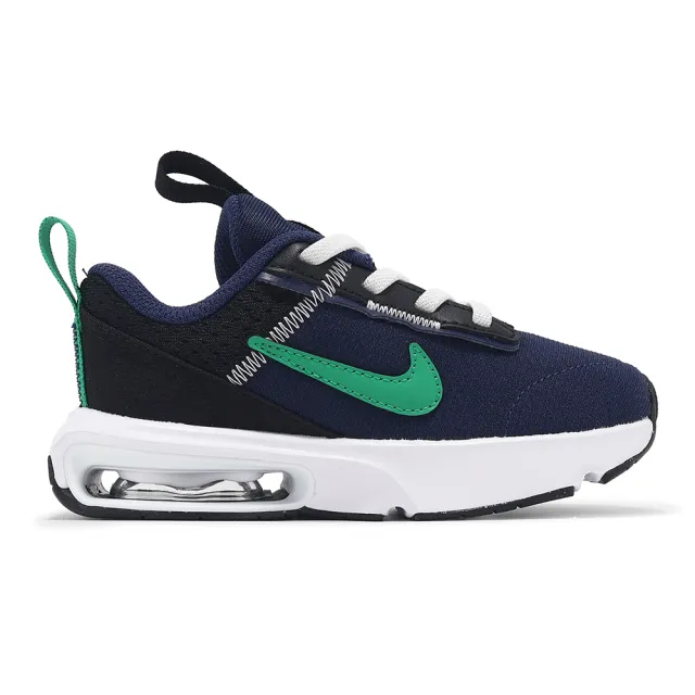 【NIKE 耐吉】童鞋 Air Max Intrlk Lite TD 小童 深藍 綠 學步鞋 氣墊 運動鞋 寶寶鞋(DH9410-402)