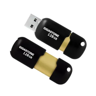 【GIGASTONE 立達】128GB USB3.1/3.2 Gen 1黑金膠囊隨身碟 U307S 2入組(128G 高速隨身碟 原廠五年保固)