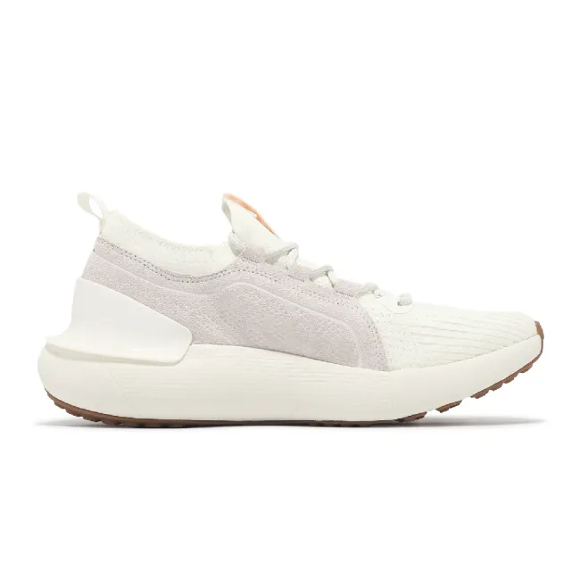 【UNDER ARMOUR】慢跑鞋 HOVR Phantom 3 SE Suede 男鞋 米白 麂皮 襪套 緩衝 運動鞋 UA(3026651100)