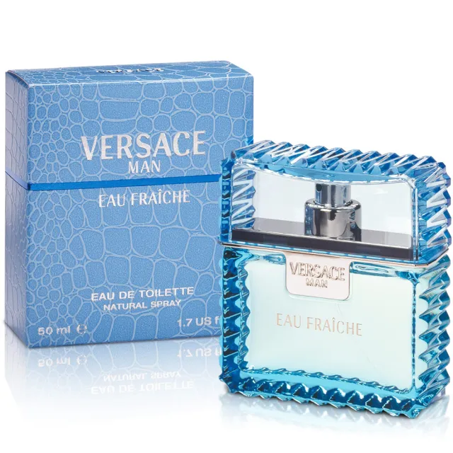 【VERSACE 凡賽斯】雲淡風輕男性淡香水50ml(專櫃公司貨)