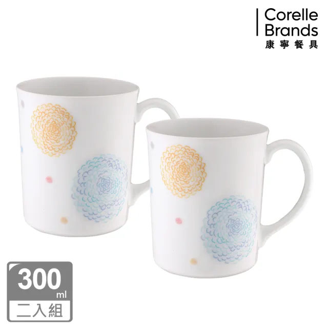 【CorelleBrands 康寧餐具】買1送1 馬克杯300ML(多款花色任選)