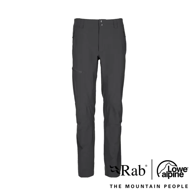 【RAB】Incline Light Pants 輕量防潑水軟殼長褲 男款 煤炭黑 #QFV05