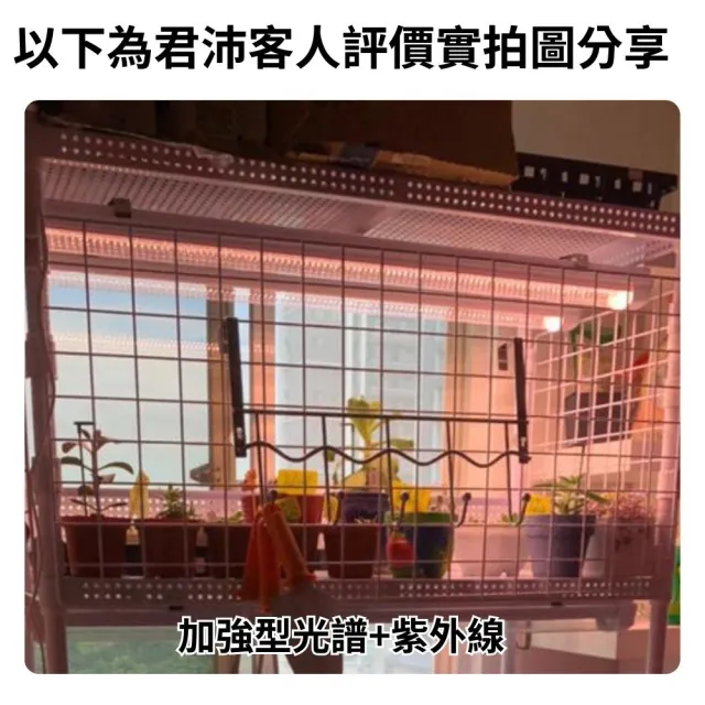 【JIUNPEY 君沛】4呎 50W 加強型光譜+UV紫外線 防水型LED植物燈管(植物生長燈 三防燈)