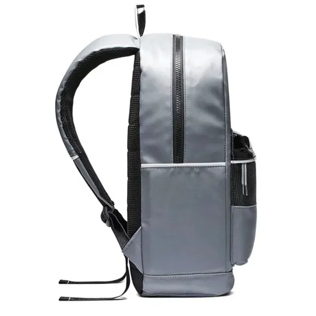 【NIKE 耐吉】NIKE JORDAN 4 BACKPACK COOL GERY 後背包 4代 皮革 雙肩 筆電包 灰(9A0280-479)