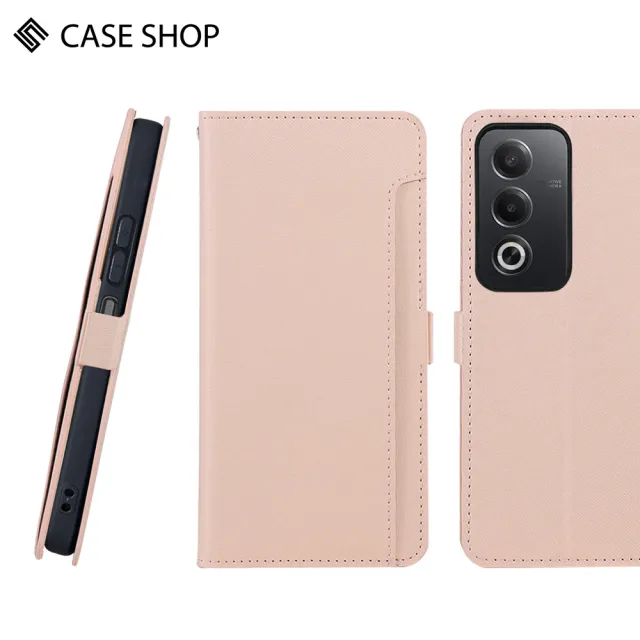 【CASE SHOP】OPPO A3 Pro 前收納側掀皮套(內襯卡片夾層 翻蓋站立)