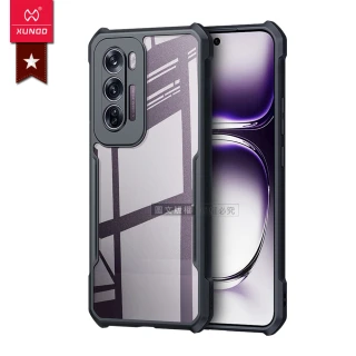 【XUNDD 訊迪】OPPO Reno12 Pro 軍事防摔 鏡頭全包覆 清透保護手機殼-夜幕黑