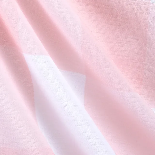 【PING】女款格紋吸濕排汗涼爽立領短袖上衣-粉橘(GOLF/高爾夫球衫/RA24119-23)
