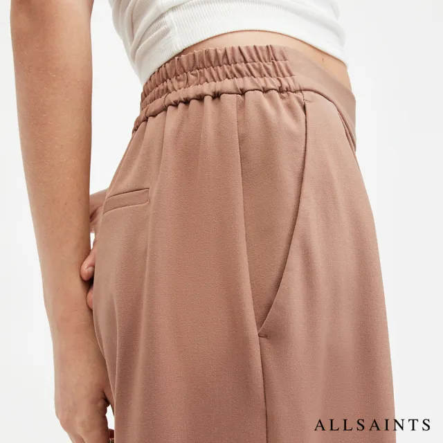 【ALLSAINTS】ALEIDA TRI 輕薄中腰打摺西裝寬褲 WT519Z(寬褲版型)