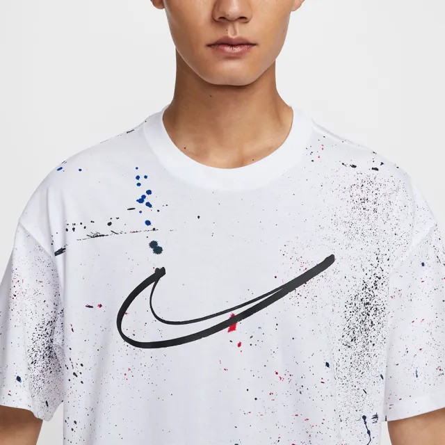 【NIKE 耐吉】短袖上衣 男款 運動 AS M NSW TEE M90 BREAKING 白 HF5565-100