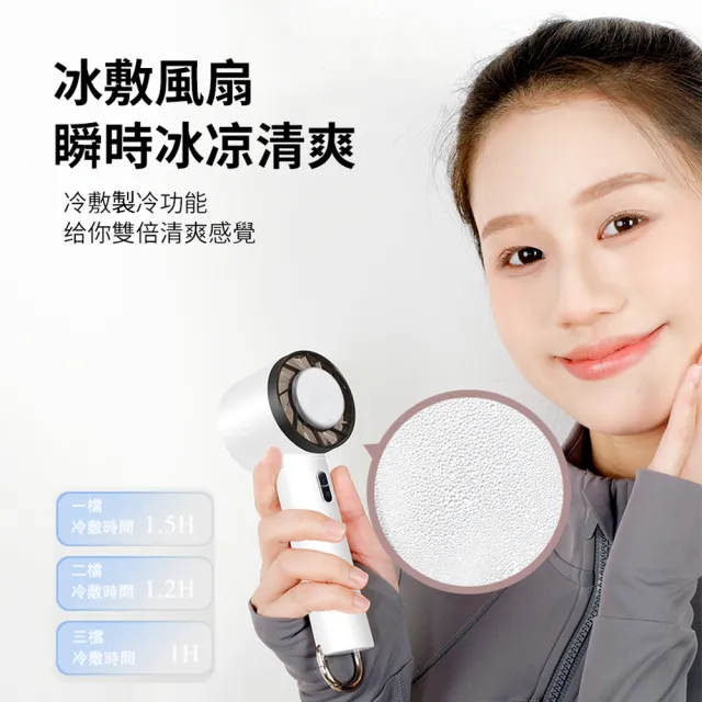 【ANTIAN】半導體製冷手持風扇 大風力冰敷風扇 戶外靜音空調扇 隨身電風扇(超冰/冷氣/桌面扇 可上飛機)