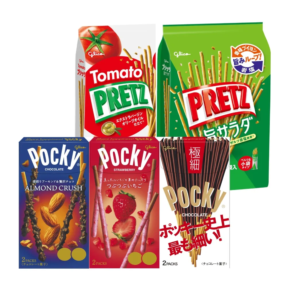 【Glico 格力高】Pocky百奇 極品巧克力棒10盒入+8袋入分享包