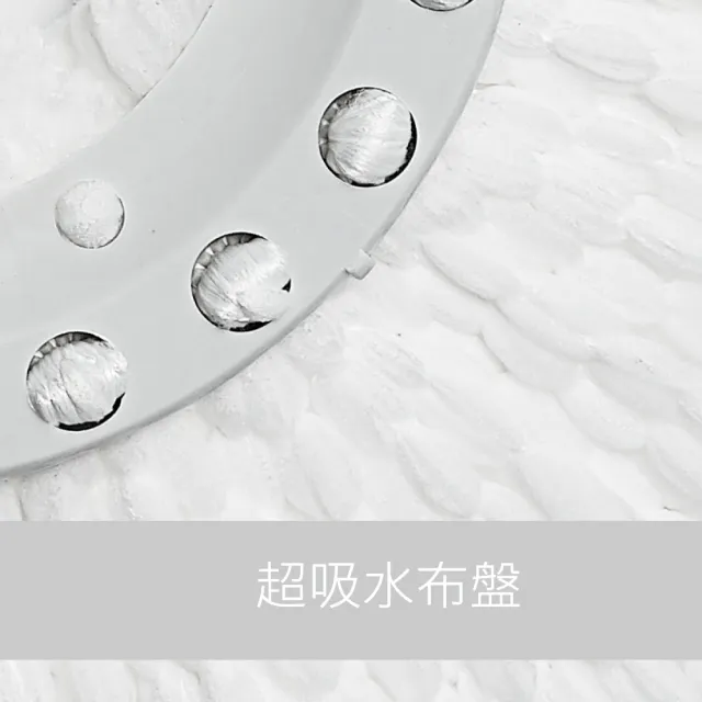 【好神拖】腳踩標準型拖把架-袋裝+2布盤(超吸水布盤)