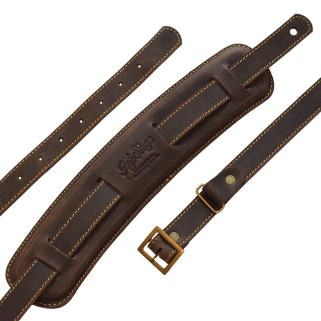 HipStrap 吉他背帶 The 1950 系列(皮製 復古深棕色 Aged Brown 原廠公司貨 品質有保障)