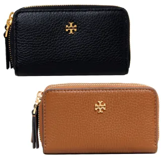 【TORY BURCH】雙11 TB BLAKE經典LOGO荔枝紋多夾層零錢卡包(多色任選)